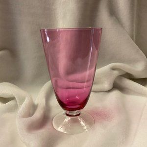 Cranberry glassware